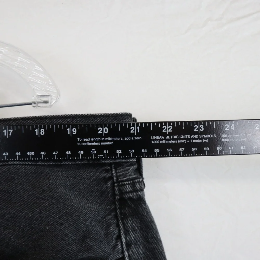 Levi's 501 Jeans Mens‎ 42x32 Original Fit Button Fly 5-Pocket Denim Black